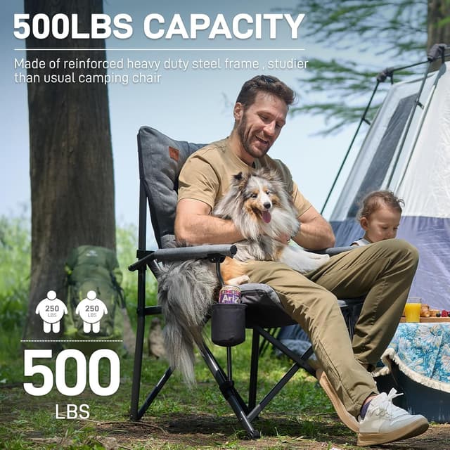 Thumbnail 6 de EVER ADVANCED Oversized Camping Chair 230KG