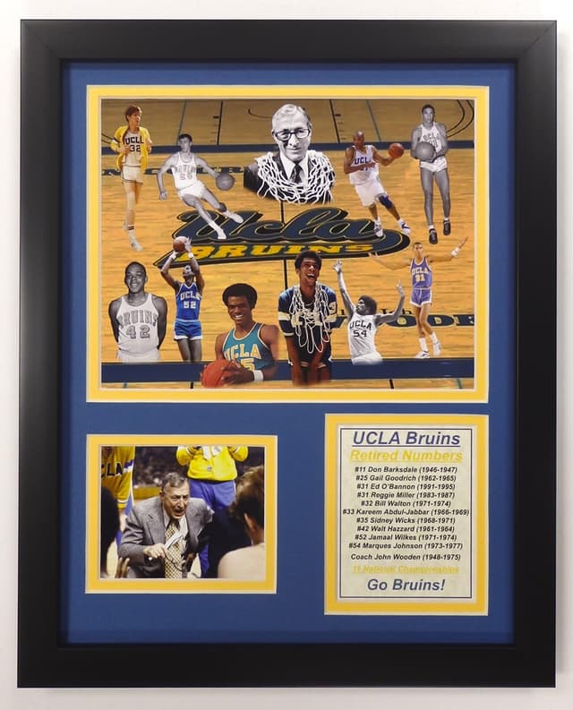 Detalle de Legends Never Die NCAA All-Time Greats Framed Photo Collage (Handmade USA)