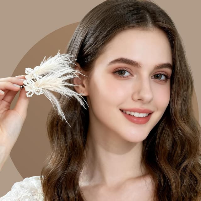 Thumbnail 4 de TONAUP Feder Haarspangen 4er Set 🎀