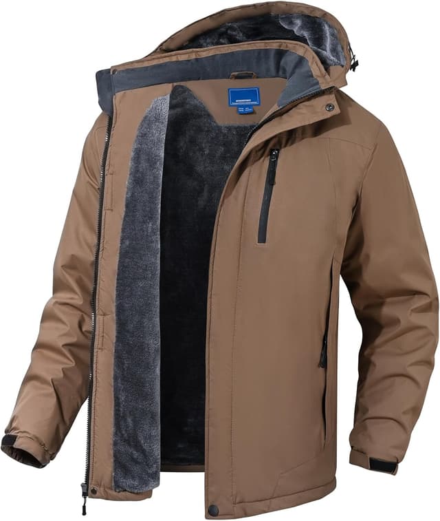 Imagen de Rapoo Winterjacke Herren Warme Wasserdichte Jacke mit Kapuze en OfertitasTOP