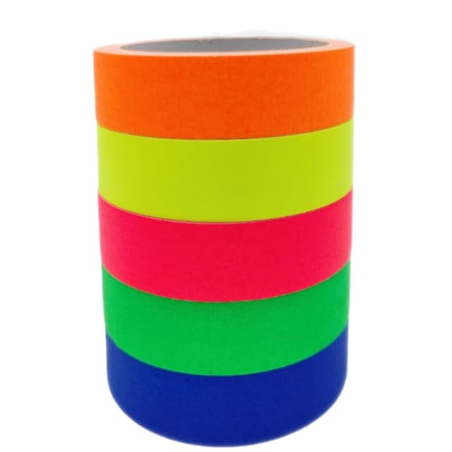 Imagen de AISEY Neon Gaffer Cloth Tape 5 Pack 0.6in x 33ft en OfertitasTOP