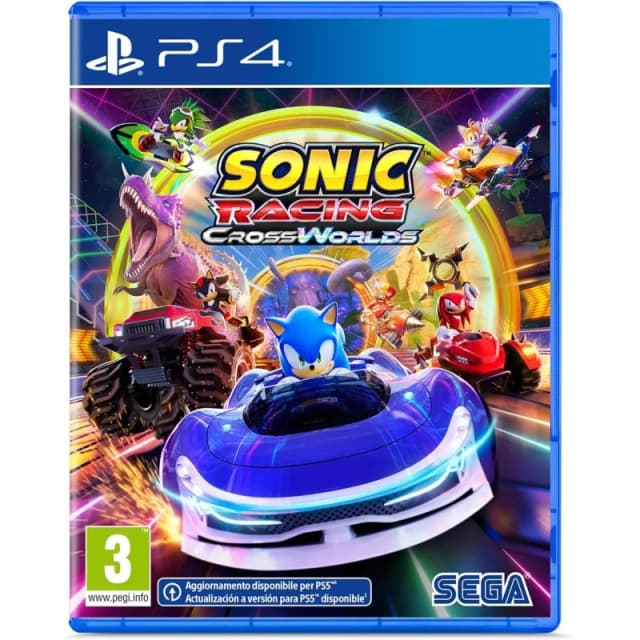 Detalle de Sonic Racing: CrossWorlds PS4 — juego de carreras para PS4