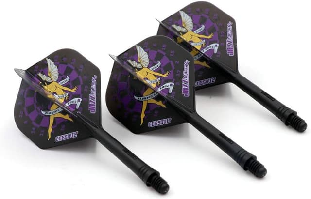 Detalle de CUESOUL – Ensemble de 3 fléchettes avec arbre intégré et volants, forme standard