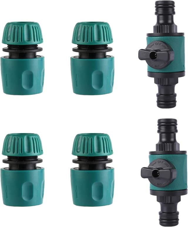 Thumbnail 6 de Hydrogarden set da 3 connettori con valvola 3/4” (filettatura interna) per tubi da giardino