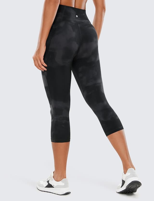 Detalle de CRZ YOGA Femmes Butterluxe : leggings capri taille haute avec poches (48 cm/53 cm)
