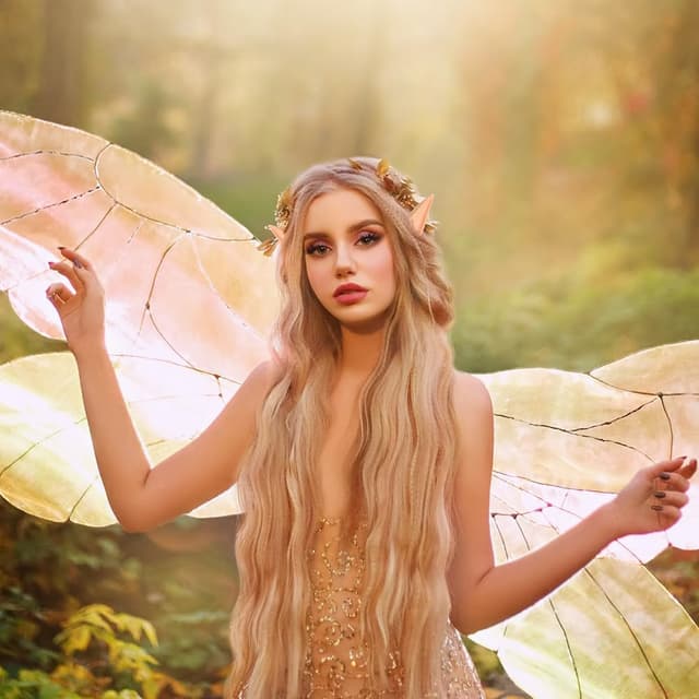 Detalle de Aomig Elfenohr-Set für Kinder & Erwachsene (Fairy Pixie), Latex-Cosplay-Ohren für Halloween, Karneval & Partydeko