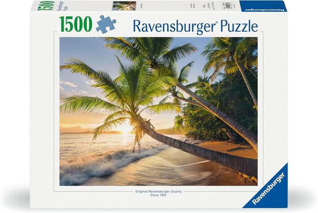 Detalle de Ravensburger Puzzle 1500 Pezzi “Spiaggia Segreta” 80 x 60 cm, puzzle per adulti +14 anni