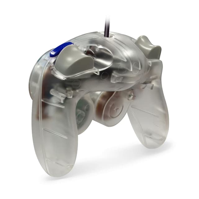 Detalle de Cirka Wired Controller for Nintendo GameCube & Wii (Clear) — Dual Analog + Vibration