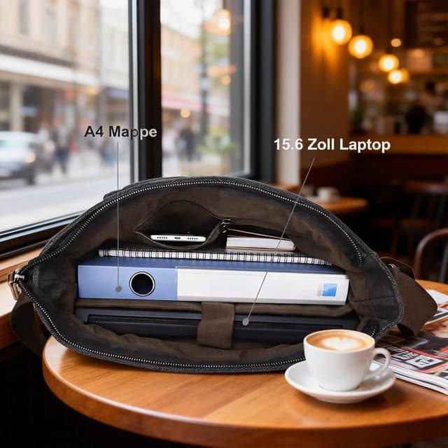 Thumbnail 5 de Ruschen Umhängetasche Herren für Laptop 15,6 Zoll