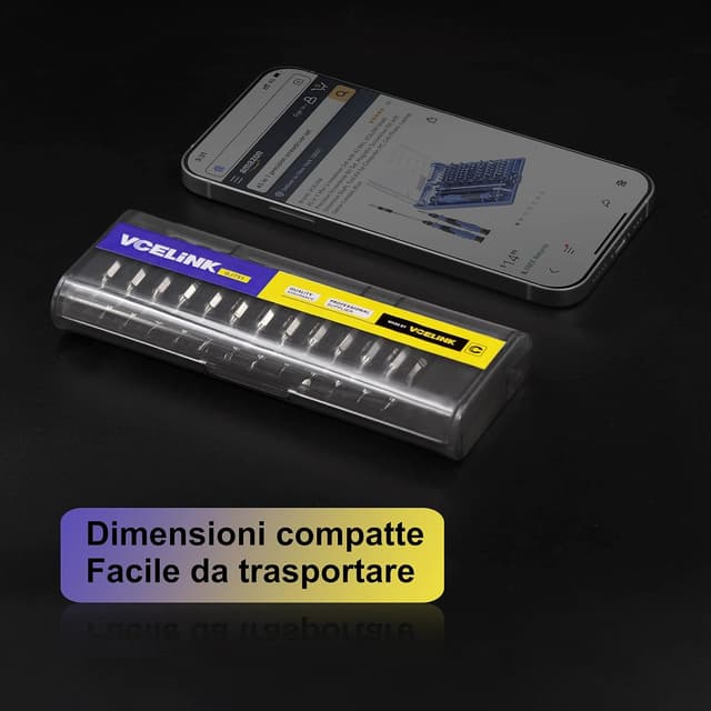Detalle de VCELINK Set Cacciaviti di Precisione 25 in 1 con impugnatura magnetica