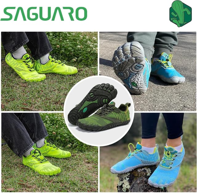 Detalle 2 de SAGUARO Scarpe Barefoot minimaliste unisex outdoor e indoor con lacci elastici