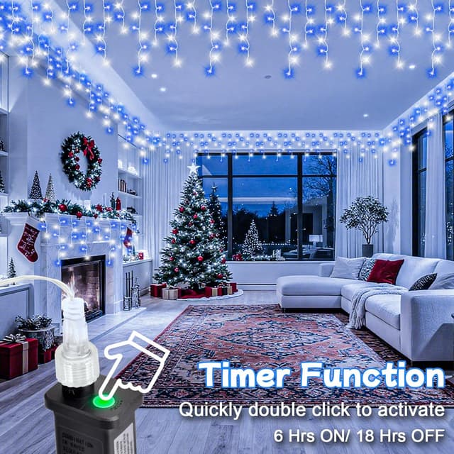 Detalle 2 de cshare Icicle Lights Outdoor 20M 480 LEDs