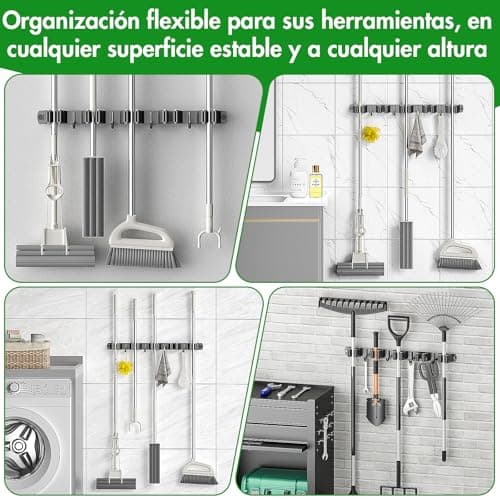 Thumbnail 6 de Radikor soporte escobas pared 42 cm