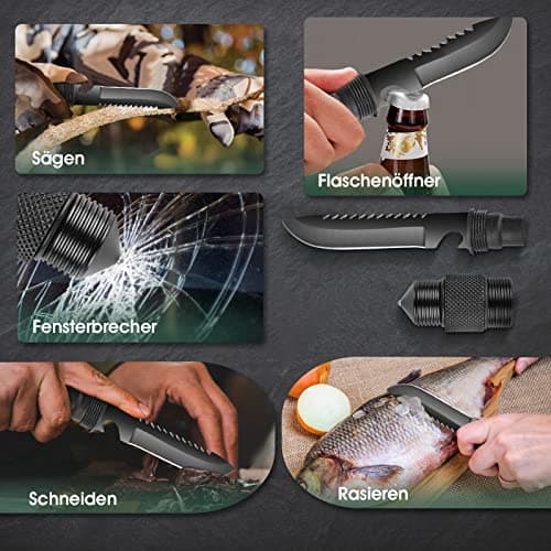 Detalle de Japaknives 10 en 1 Hacha de Supervivencia para Camping 🪓