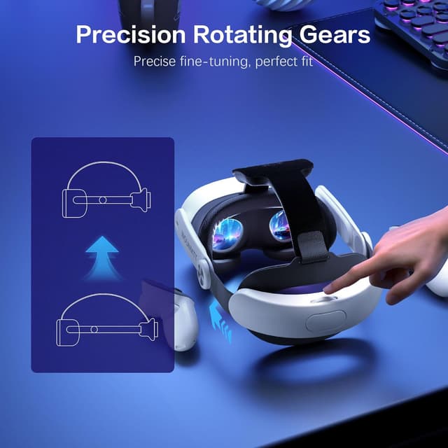 Detalle 2 de Head Strap for Meta Quest 3S / Quest 3 — One-Click Adjustable VR Headset Strap
