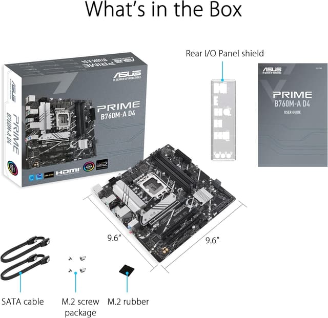 Thumbnail 6 de ASUS Prime B760M-A D4 mATX Motherboard