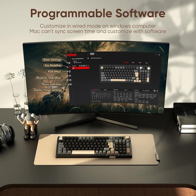 Thumbnail 6 de RedThunder K95 mechanische Gaming‑Tastatur 96‑Tasten ⌨