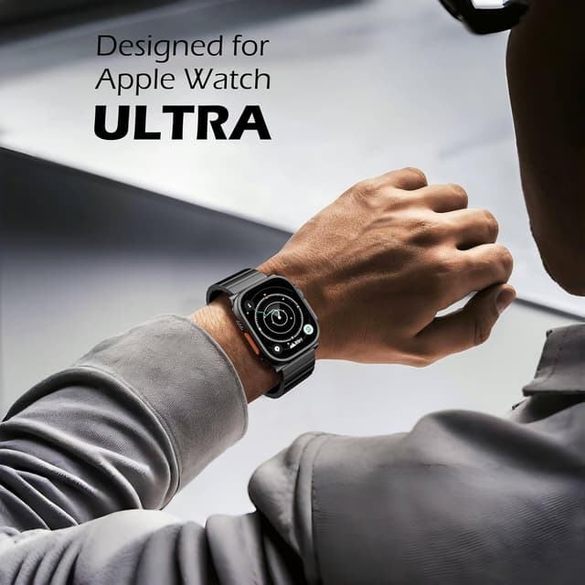 Thumbnail 6 de LULULOOK Titanium Band for Apple Watch Ultra 3/2/49mm (Grade 2) – DLC-coated, adjustable strap with secure foldover clasp