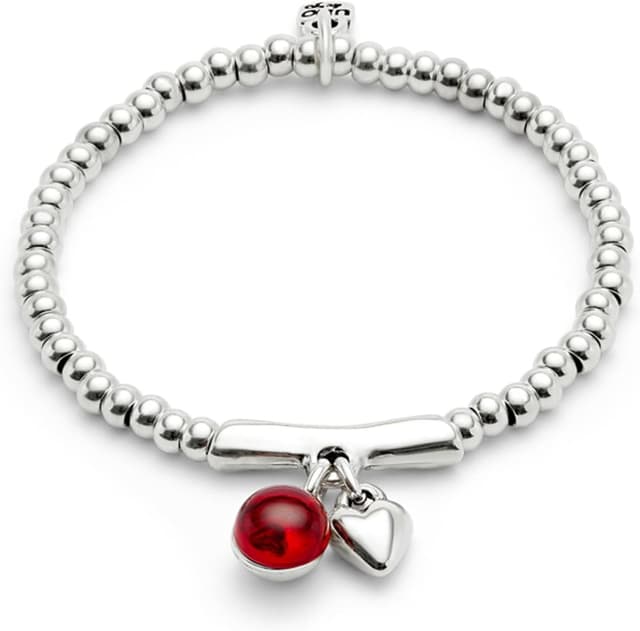 Detalle de Bracciale Uno de 50 sfera cuore rosso