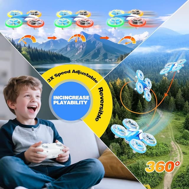 Thumbnail 4 de BraveKoi Drone Kids LED Light Mini Drone