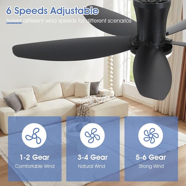 Thumbnail 4 de Surtime 42-Inch Ceiling Fan with Lights