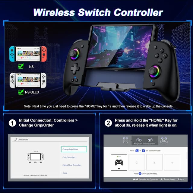 Detalle 2 de Gammeefy Switch Controller Compatible with Pro 9-Light