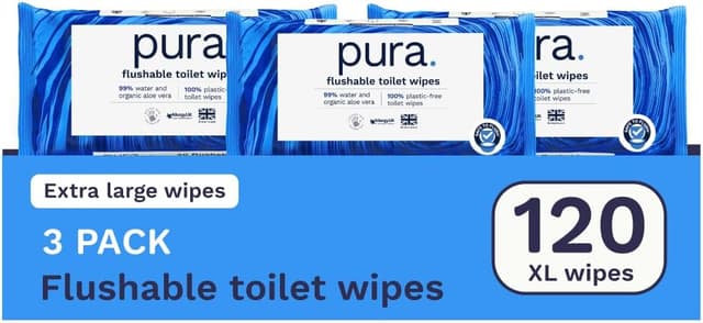 Thumbnail 4 de Pura Flushable Moist Wipes 560
