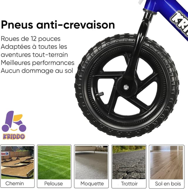 Detalle 2 de KRIDDO Draisienne 2 ans, vélo sans pédales