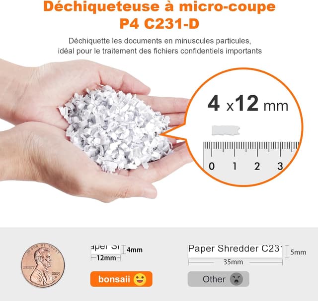 Detalle de Bonsaii C231-D destructeur documents P4