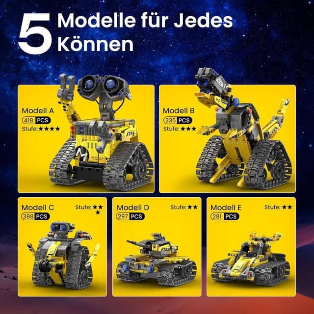 Thumbnail 5 de Sillbird Roboter Bauspielzeug 488 Teile 🤖