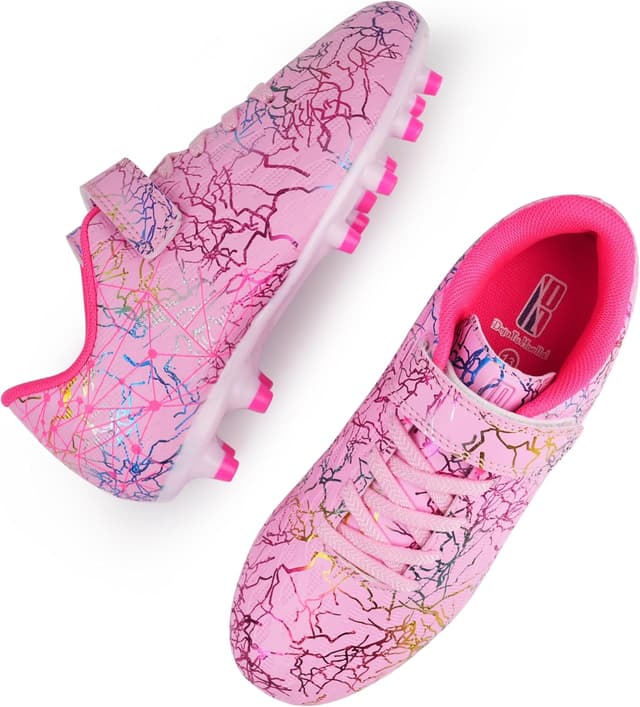 Thumbnail 6 de brooman Kids Firm Ground Soccer Cleats (Girls) with Shin Guards & Soccer Socks