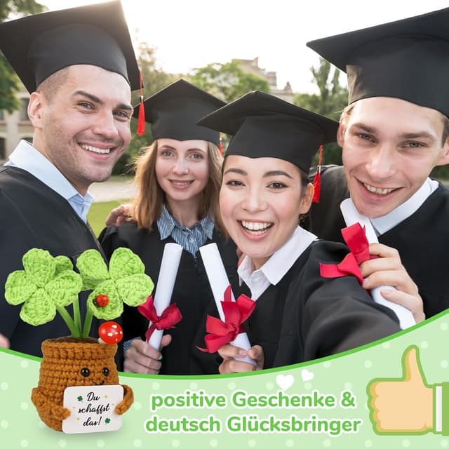 Detalle 1 de WenmthG Glücksbringer Vierblatt Kleeblatt