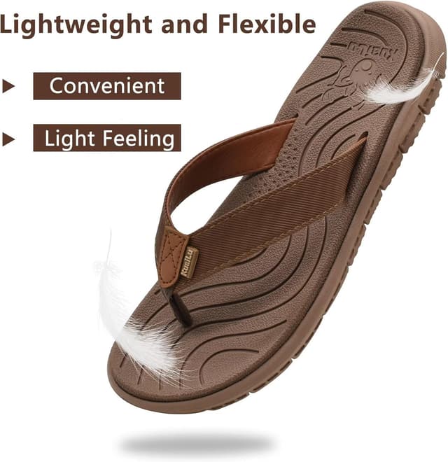 Detalle de KuaiLu Womens Flip Flops with Arch Support