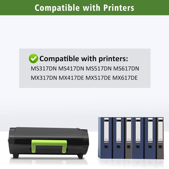 Detalle de Cartuccia Toner compatibile 51B2000 Nero da 2.500 pagine per Lexmark MS317/MS417/MS517/MS617 e MX417/MX517/MX617