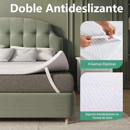 Thumbnail 8 de Novilla Sobrecolchón 135x190cm, 5cm, Transpirable, Lavable