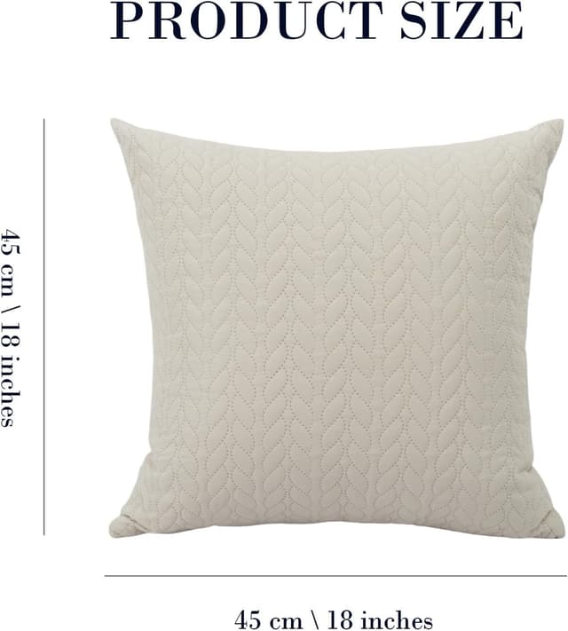 Detalle de Betadistor Spring Cushion Cover Pillowcase (18x18in) – soft corduroy-style home decor cover