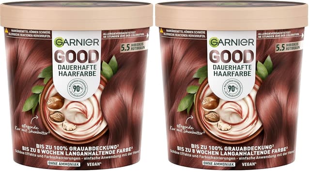 Thumbnail 6 de Garnier GOOD Dauerhafte Haarfarbe 4.61 Sonnenaufgangs-Violett – ammoniakfreie Coloration mit bis zu 100% Grauabdeckung