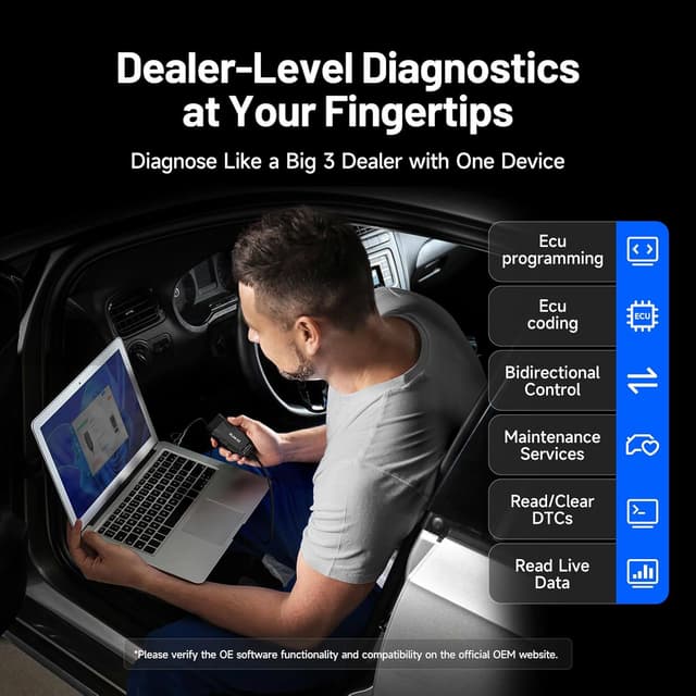 Detalle 2 de TOPDON RLink X3 OBD2 Adapter for GM/Ford/Chrysler