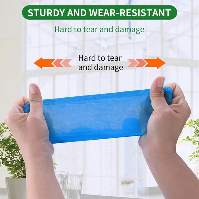 Detalle de PUPILLEMON Non-Woven Disposable Shoe Covers (50/100/200 Pack) for Indoors, Breathable Anti-Slip