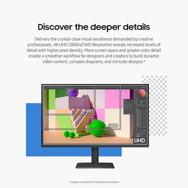 Detalle 2 de SAMSUNG 27" ViewFinity S8 4K monitor