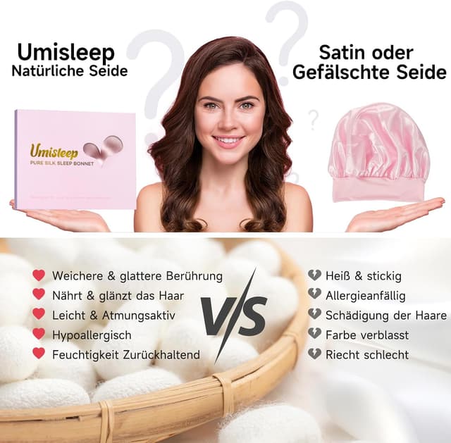 Thumbnail 2 de Umisleep Cuffia Seta 22 Momme 💤