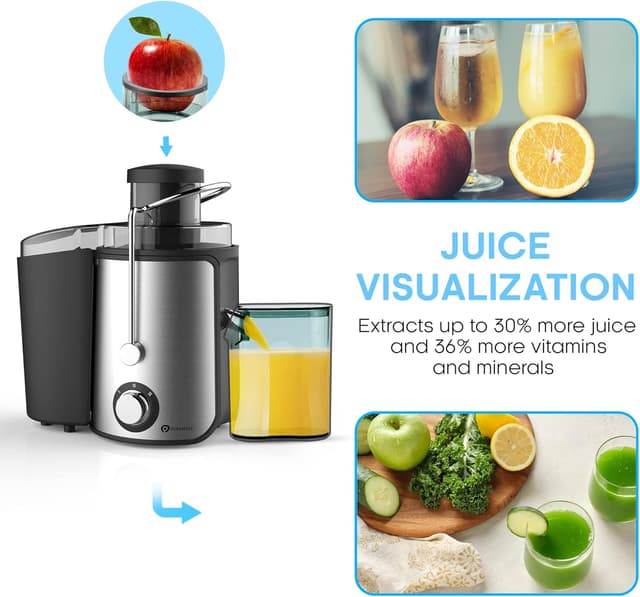 Thumbnail 3 de PureMate 600W centrifugal juicer — two speeds 🥤