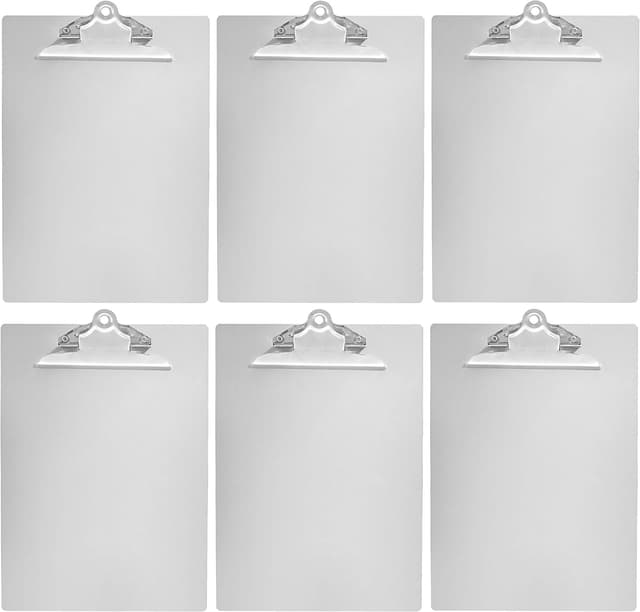 Detalle de Amazon Basics Aluminum Clipboard 6-Pack