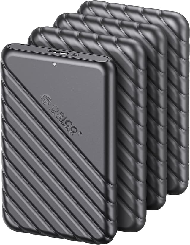 Imagen de ORICO set 4 case per HDD/SSD 2.5 SATA USB 3.0 con UASP e TRIM (spessore 7/9,5 mm) nero en OfertitasTOP