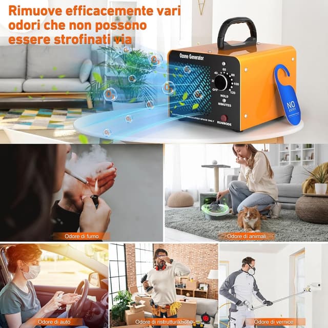 Thumbnail 1 de Generatore di Ozono 30000 mg/h Portatile