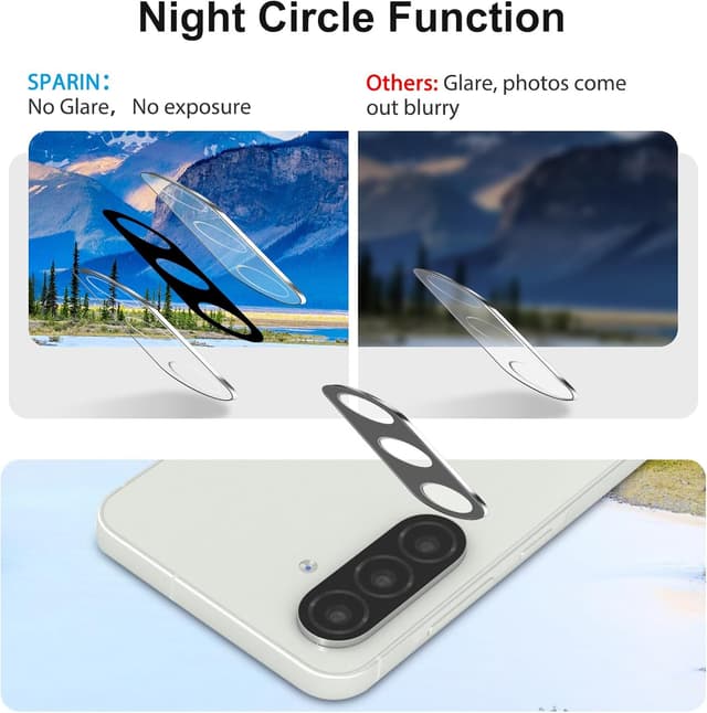 Thumbnail 4 de SPARIN Galaxy A56 5G Schutzglas 3er