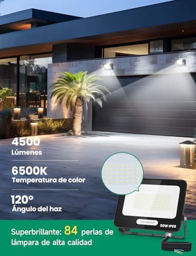 Detalle 2 de Aigostar Foco LED Exterior 50W 4500LM