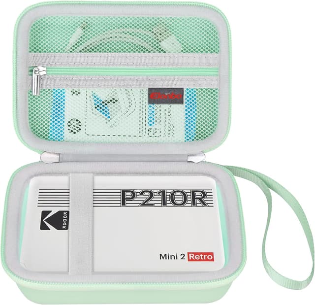 Detalle de Elonbo Hard Case for Kodak Mini Shot 2 / Kodak Mini 2 Retro 4PASS portable instant photo printer – Green