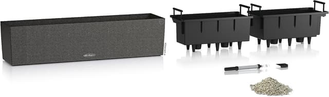 Thumbnail 1 de LECHUZA Balconera Stone 80 grafite nera