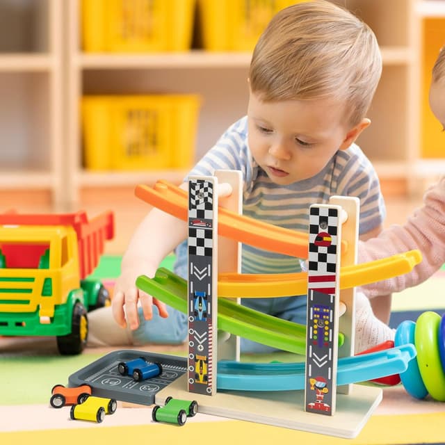 Thumbnail 1 de Wood City Set wooden track Ages 1-3